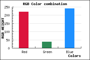 rgb background color #DC27F1 mixer