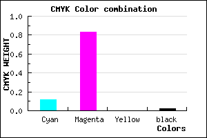 #DC2BFA color CMYK mixer