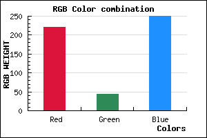 rgb background color #DC2BFA mixer