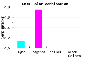 #DC3FFF color CMYK mixer