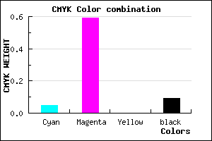 #DC5EE7 color CMYK mixer