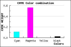 #DD6DF9 color CMYK mixer