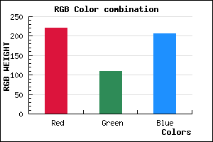 rgb background color #DD6ECE mixer