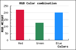 rgb background color #DD7EC8 mixer