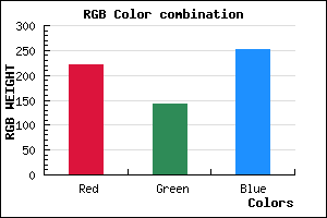 rgb background color #DD8EFC mixer