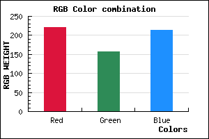 rgb background color #DD9DD6 mixer