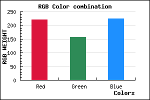 rgb background color #DD9DE1 mixer