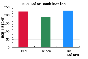 rgb background color #DDBBE3 mixer