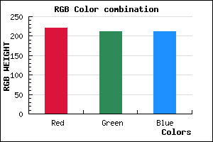 rgb background color #DDD4D3 mixer