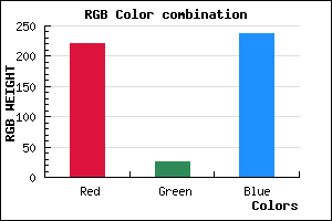 rgb background color #DD1AEE mixer