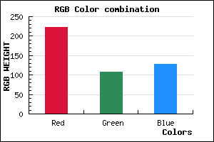 rgb background color #DE6C7F mixer