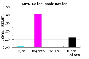 #DE85E1 color CMYK mixer