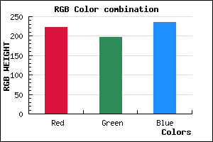 rgb background color #DFC5EB mixer