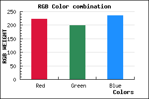 rgb background color #DFC6EB mixer