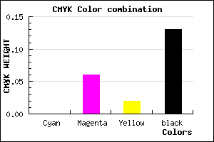 #DFD1DB color CMYK mixer