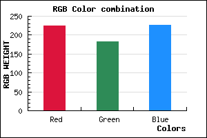 rgb background color #E0B6E2 mixer