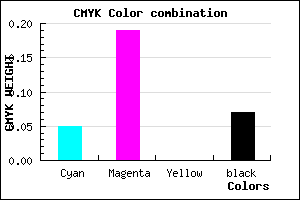 #E0C1ED color CMYK mixer