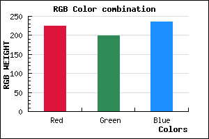 rgb background color #E0C6EB mixer