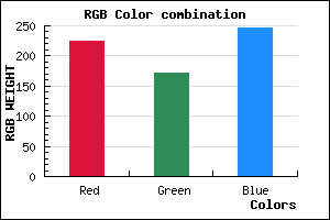 rgb background color #E1ABF7 mixer