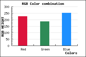 rgb background color #E2BAFC mixer