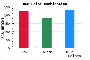 rgb background color #E3B6E8 mixer