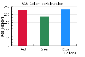 rgb background color #E3BAE8 mixer