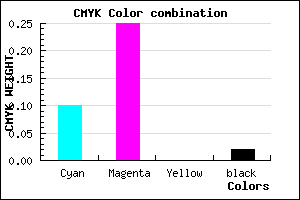 #E3BBFB color CMYK mixer