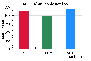 rgb background color #E3C5EF mixer