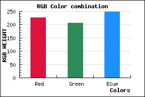 rgb background color #E3CEF8 mixer