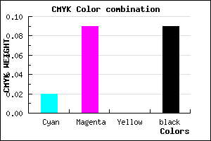 #E3D4E8 color CMYK mixer