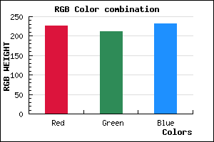 rgb background color #E3D4E8 mixer