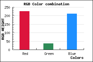 rgb background color #E325D4 mixer