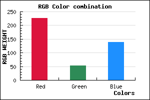rgb background color #E3358B mixer
