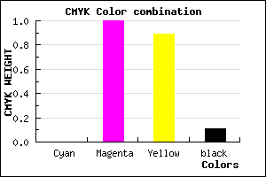 #E4001A color CMYK mixer