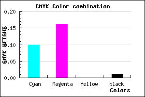 #E4D4FD color CMYK mixer