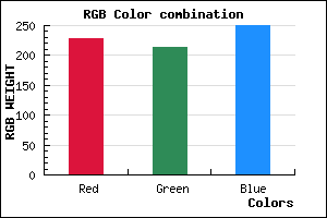 rgb background color #E4D5FA mixer