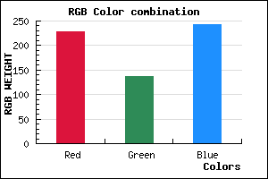 rgb background color #E588F2 mixer