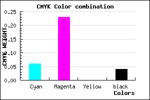 #E5BCF4 color CMYK mixer