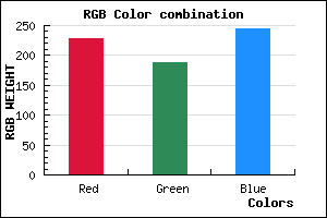 rgb background color #E5BCF4 mixer