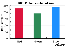 rgb background color #E5BDF1 mixer