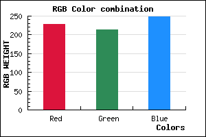 rgb background color #E5D6F8 mixer