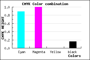 #1700D6 color CMYK mixer