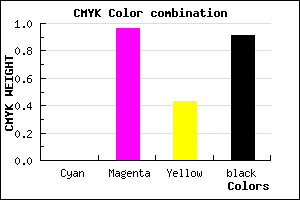 #17010D color CMYK mixer
