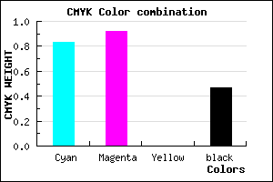 #170B86 color CMYK mixer