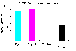 #170B8D color CMYK mixer