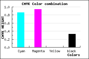 #170BAA color CMYK mixer