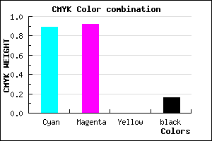 #1712D6 color CMYK mixer
