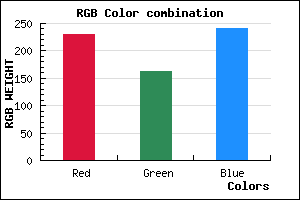 rgb background color #E6A3F1 mixer