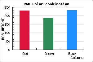 rgb background color #E6BBE7 mixer