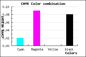 #E6D7EB color CMYK mixer